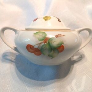 Royalton Porcelain Cherry Blossom Sugar Bowl